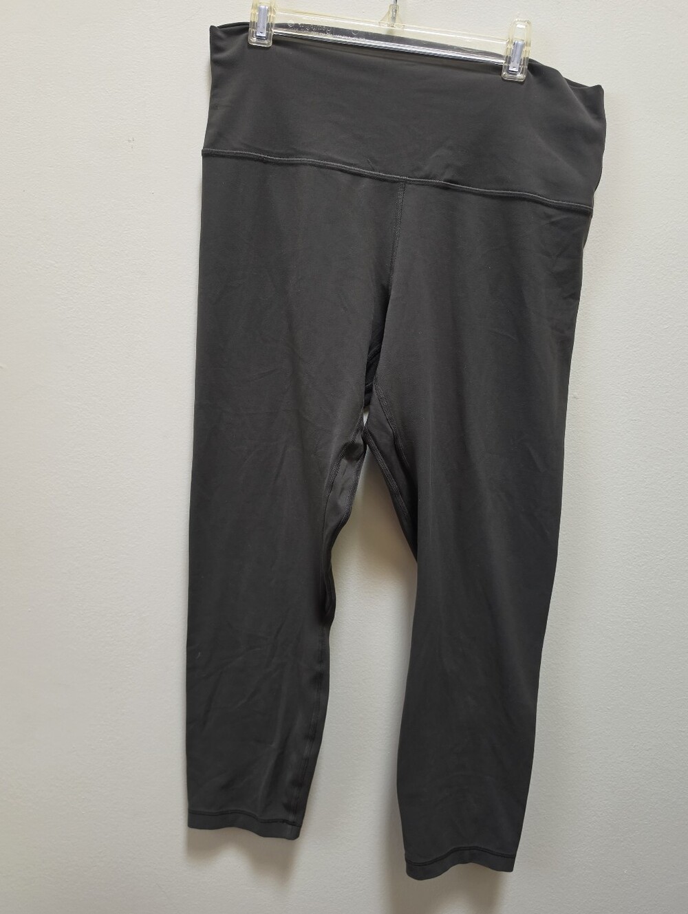 Lululemon Align Crop 23" High Waist sz 10 Pants Dark Olive Leggings Stretch Soft - Picture 2 of 12